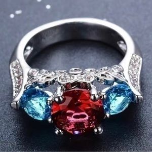 Ruby & Blue Sapphire Ring